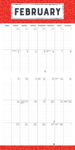 تقويم مخطط العائلة 2025 12 "× 12" in Kuwait