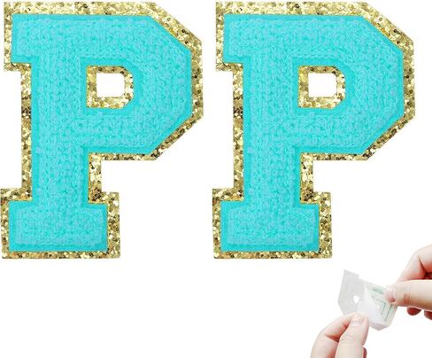 2pcs تصحيحات رسائل لاصقة ذاتيا على بقع خطاب تشنيل بقع صغيرة لترتر باقعة خطاب تشنيل لالتقاط حقيبة الحرف المحمولة الحرف المحمولة (الأزرق ، ص) in Kuwait