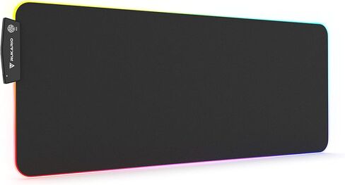 أسود RGB ألعاب الماوس وسادة | 15 أوضاع الإضاءة | الألياف الدقيقة الناعمة والسلسة | مقاومة للماء | موسباد كبير 31.5 × 11.8 بوصة | متوهجة LED الممتدة مموز | XL XXL حصيرة مكتب الكمبيوتر in Saudi Arabia