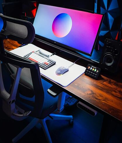 أسود RGB ألعاب الماوس وسادة | 15 أوضاع الإضاءة | الألياف الدقيقة الناعمة والسلسة | مقاومة للماء | موسباد كبير 31.5 × 11.8 بوصة | متوهجة LED الممتدة مموز | XL XXL حصيرة مكتب الكمبيوتر in Saudi Arabia