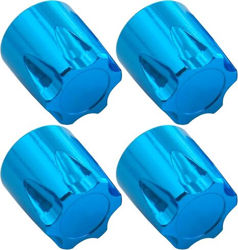 4PCS Share Goo Aluminium RC M4 Wheel Nut,RC Car Dustproof Wheel Rim Center Cap Hub Compatible with Traxxas TRX4 Axial SCX10 90046 D90 Tamiya Redcat HPI 1/10 RC Crawler Car (Red) in Kuwait
