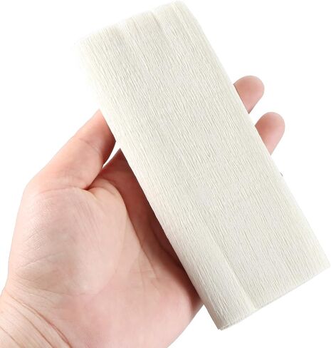 MECCANIXITY Crepe Paper Roll 8.2ft Long 5.9 Inch Wide for Wedding Ceremony Various Large Festivals Decoration, Beige Pack of 5 in Saudi Arabia