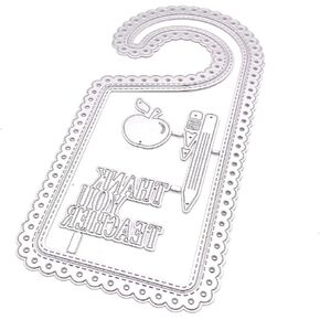 KSCRAFT Thank You Teacher Door Hanger Metal Cutting Dies Stencils for DIY Scrapbooking/Photo Album Decorative Embossing DIY Paper Cards