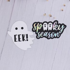 KSCRAFT Cute Ghost Spooky Season Metal Cutting Dies Stencils for DIY Scrapbooking Decorative Embossing DIY Paper Card