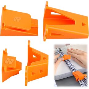1 Set Fabric Tube Maker for Fabric Roll Rugs, Fabric Roll Tube Maker for Rugs, Bias Tape Maker Suitable for Fabric DIY, Making Fabric Roll Rugs Easier 676226, Patented Design(Orange)