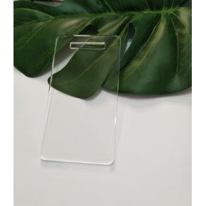 10pcs Acrylic Badge Buddy Bases, Blank ID Badge Holder (2.25''x4.25'')