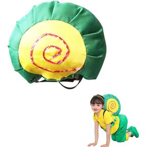 Soft Snail Shell Little Snail Green Shell Cute Performance Props Animal Halloween Cosplay Party Costumes For Girls Women Men