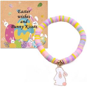 Easter Gifts for Girls Bunny Bracelets Basket Stuffers for Girls Kids Toddlers Teens