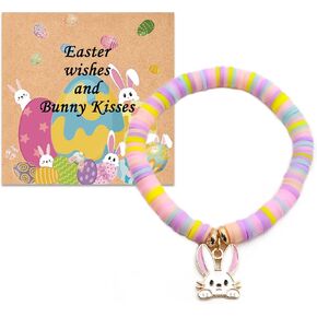 Easter Gifts for Girls Bunny Bracelets Basket Stuffers for Girls Kids Toddlers Teens