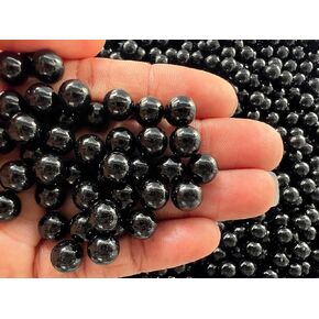 200pc Fake Bubble Tea Boba Tapioca Pearls Black 8mm Popping Boba Caviar Pearls No Hole Plastic Beads Faux Nonpareil Cabochons