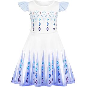 Toddler Girls Princess Dresses Kids Costume Birthday Party Dress Halloween Cosplay Outfits
