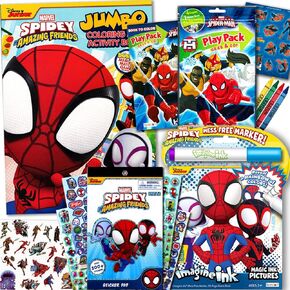 Spidey and His Amazing Friends Coloring and Activity Books Bundle with Imagine Ink Coloring Book, Stickers, and More