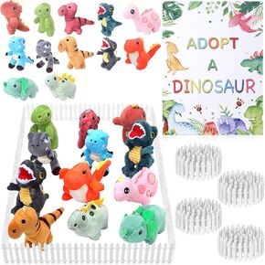 15Pcs Adopt a Pet Cat Party Favors Mini Kitten Stuffed Animals Set Includes12 Small Cat Stuffed Animals 2 White Plastic Fence 1 Sign for Adopt A Pet Party Birthday Gifts