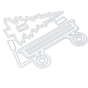 KSCRAFT Christmas Wagon Metal Cutting Dies for DIY Scrapbooking/Card Making/Kids Fun Decoration Supplies in Kuwait