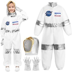 أزياء رائد فضاء ناسا للأطفال: America Spacesuit for Boys Girls Space Suituit Set Halloween Dress Up Cosply