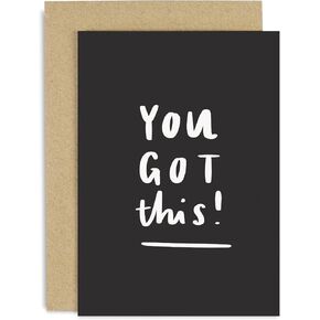 Old English Co. You Got This Encouragement Card for Him or Her - Good Luck Card for Start of University, New Job or School - Card for Son, Daughter, Friend | Blank Inside with Envelope