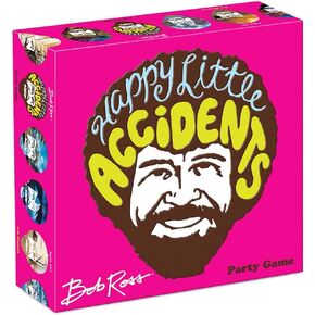 Big G Creative: Bob Ross Happy Little Accidents Game, Social Party Game for Friends and Family, 15 Minute Play Time, for 3 to 6 Players, Ages 10 and up