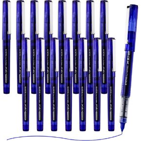 Eyeye 3 Colors Liquid Ink Rollerball Abens ، 16 Packs (8 Black & 4 Blue & 4 Red) قلم هلام جاف سريع ، 0.5 ملم NIB NIB لتدوين الملاحظات Doodling ، لوازم المنازل المكتبية المدرسية