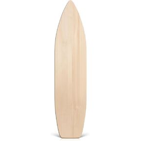 6 ft Wood Surfboard Wall Art Unfinished DIY Hanging Wood Longboard Vintage Wooden Beach Decorative Surfboard Unique Raw Large Decor Sign Boards Gift Idea for Home Room