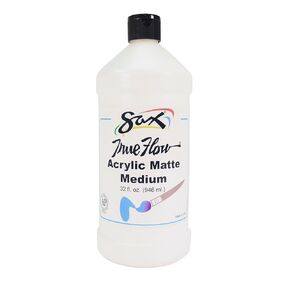Sax True Flow Acrylic Matte Medium - 1 Quart - 442139, 32 Fl Oz (Pack of 1)