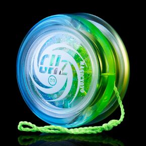 MAGICYOYO D1 GHZ Beginner Yoyo for Kids, Starter Yoyos Glow in The Dark, Auto Return Yo yo for Kids, Responsive Yoyo for 2a Looping Trick, Kids Yo-yo with 6 Yoyo Strings (Glow Blue) in Kuwait