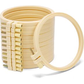 Caydo 12 Pieces Embroidery Hoops 4 Inch Small Embroidery Hoop for Embroidery, Craft Sewing and Ornaments