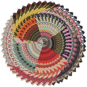 Dagou erigami paper 50 Sheets Quality Quality for Arts and Warks (6 × 6 بوصة) (زهرة)