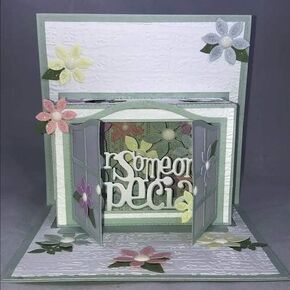 KSCRAFT Pop Up Window Card Metal Cutting Dies Stencils for DIY Scrapbooking/Photo Album Decorative Embossing DIY Paper Cards