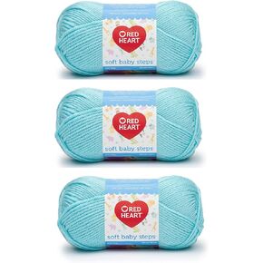 Red Heart Soft Baby Steps Yarn (3-Pack) Aqua E746-9505
