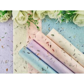 Hukdok Mulberry ورقة الألياف الطبيعية الألياف unryu kozo tissue washi crafts orgami الموردين DIY صنع بطاقة القصاصات ، ورق الحرف الزخرفية (لهجة أرجوانية)
