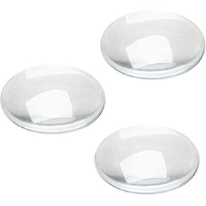 Glass Cabochons Dome Tiles, 40PCS 25mm, Thickness 6.2mm, Clear Round Flat Back Dome Cabochons Set for DIY Craft Photo Charms, Cameo Pendants, Rings, Necklace and Jewelry Making