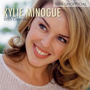 2025 Square Wall Calendar - Kylie Minogue 12 x 12 Inch Monthly View, 16-Month, Icons Theme, Includes 180 Reminder Stickers