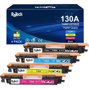 130A Toner Cartridge,Compatible Replacement for HP 130 A CF350A CF351A CF352A CF353A for HP Color Laserjet Pro MFP M177fw M176n M177 M176 Printer,Black Cyan Yellow Magenta,4 Pack