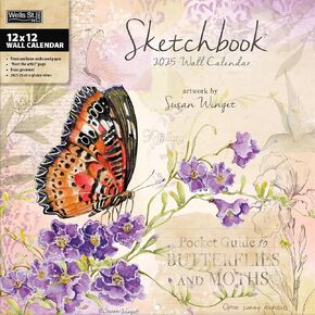 WSBL Sketchbook 2025 12X12 Wall Calendar (25997001739)