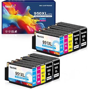 950XL 951XL Combo Compatible for HP 950 XL 951 XL Ink Cartridge Replacement for HP OfficeJet Pro 8600 8610 8620 8100 8630 8660 8640 8615 76DW 251DW (4 Black, 2 Cyan, 2 Magenta, 2 Yellow)