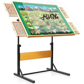 ALL4JIG Puzzle Table for Adults Gifts, Wooden Jigsaw Puzzle Table with 4 Drawers,Upgraded Stability,Optimized Lightweight Design,Puzzles for Adults 1500 Pieces