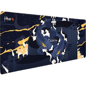 Pro Gaming Mouse Pad XL 35.5" x 15.8", Thick(4mm) - Control + Speed - Waterproof - Non-Slip Base - Extended Extra Large Desk Mat 900x400x4mm (Hikari Blue).