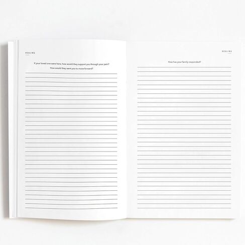 Promptly Journals, My Grief Journal: A Healing Journey (Wheat, Linen) | Guided Journal for Grief | Grief and Loss Journal | Grief Journal for Mental Health in Saudi Arabia