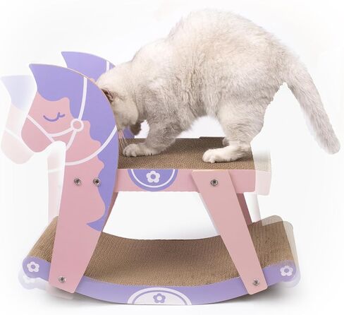 Horse Shape Cat Scratcher Cardboard with Double Layer for Indoor Cats in Saudi Arabia