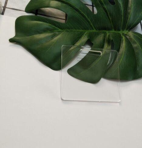 10pcs Acrylic Badge Buddy Bases, Blank ID Badge Holder (2.25''x4.25'') in Kuwait