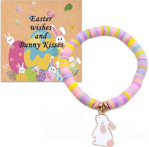 Easter Gifts for Girls Bunny Bracelets Basket Stuffers for Girls Kids Toddlers Teens in Kuwait