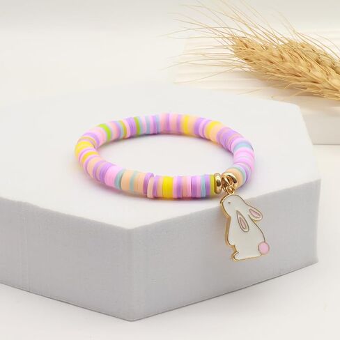 Easter Gifts for Girls Bunny Bracelets Basket Stuffers for Girls Kids Toddlers Teens in Kuwait