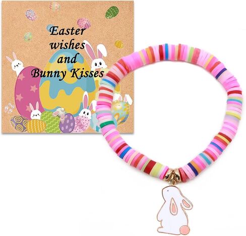 Easter Gifts for Girls Bunny Bracelets Basket Stuffers for Girls Kids Toddlers Teens in Saudi Arabia