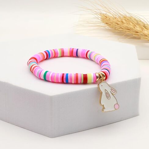 Easter Gifts for Girls Bunny Bracelets Basket Stuffers for Girls Kids Toddlers Teens in Saudi Arabia