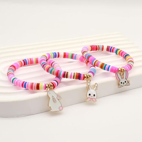 Easter Gifts for Girls Bunny Bracelets Basket Stuffers for Girls Kids Toddlers Teens in Saudi Arabia