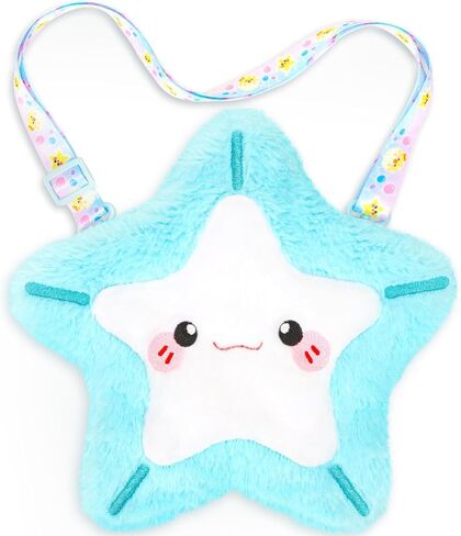 Cat Plush Bag Kids Crossbody Bag for Kids, Plush Handbag Tote Bag with Adjustable Strap,Soft Plush Cat Stuffed Purse with Zipper,Coin Pouch Accessories for Toddlers Kids in Kuwait