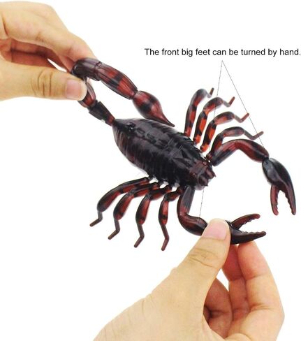 Tipmant Realistic RC Scorpion Remote Control Animal Vehicle Car Electric Scary Toy Halloween Kids Birthday Gift in Saudi Arabia