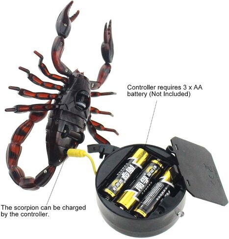 Tipmant Realistic RC Scorpion Remote Control Animal Vehicle Car Electric Scary Toy Halloween Kids Birthday Gift in Saudi Arabia