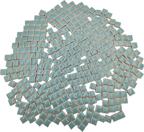 1.2x1.2cm (12/25 inch) Square Ceramic Mosaic Mosaic Tiles,1.1lb Ceramic Mosaic Pieces DIY Hobbies Handmade for Craft Bathroom Kitchen Home Decoration (Pink) in Kuwait