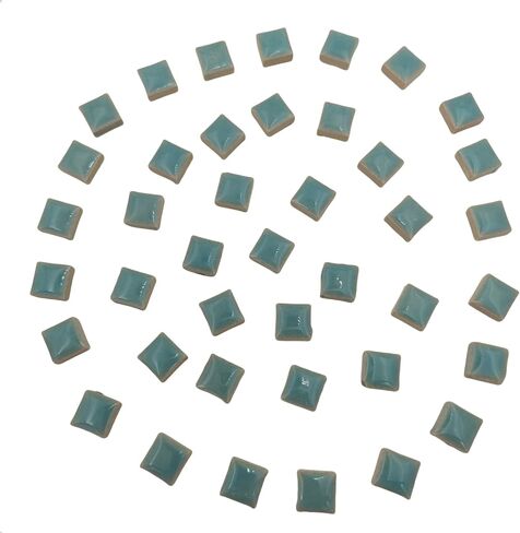 1.2x1.2cm (12/25 inch) Square Ceramic Mosaic Mosaic Tiles,1.1lb Ceramic Mosaic Pieces DIY Hobbies Handmade for Craft Bathroom Kitchen Home Decoration (Pink) in Kuwait